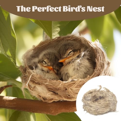 Bird Nesting Material,1.4 oz/40 g,for Hummingbird Finch | Natural Blend Parakeet Nesting Material,for Canaries,Parrots,Wild Birds
