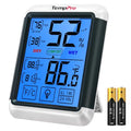 TempPro TempAir Digital Indoor Hygrometer Thermometer with Touchscreen | 4-Inch Temperature/Humidity Monitor with Backlit, Room Thermometer/Humidity Meter for House Home Greenhouse - size: Indoor