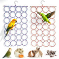 2 Pack Swing Hanging Toys,Bird Climbing Rope Net Ladders Small Medium Pet Activity Toy Suitable for Parakeet,Cockatiel,Cockatoo,Hamster,Rat,Ferret(Random Color) - color: Gold