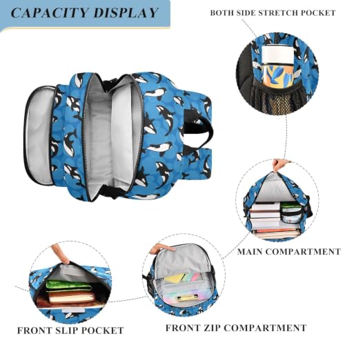 Kids Backpack Elementary Middle School Bags for Boys Girls | Travel, Daypack, Lightweight, Waterproof, with Reflective Strip - color: Multi 13