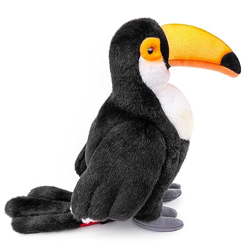 Toucan Plush Toy - Realistic 11.5inch Black Toucan Stuffed Animal, Cute Bird Toucan Plush as Gift for Your Friends - style: Toucan