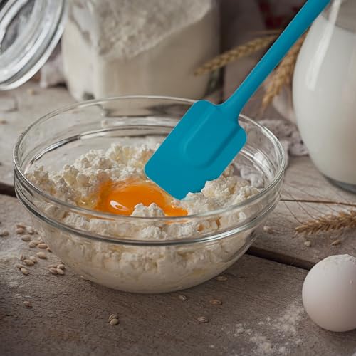 Mrs. Anderson’s Baking Silicone Spatula, Flexible And Nonstick, One-Piece Design, Turquoise, For Mixing, Folding, Scraping, Baking, And Cooking - color: Turquoise, size: 10.5-Inch, Spatula