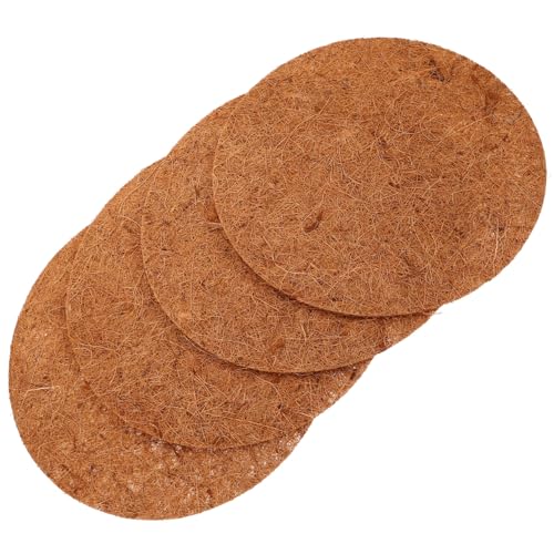 Outanaya 4pcs Natural Coconut Coir Nest Pads for Chicken Coop Breathable Hand-Made Mats for Animals Bed Comfortable Liner for Garden Use Collection Support Thick - size: 30.00X30.00X0.50CM