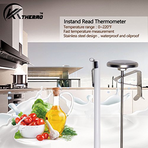 Instand Read 2-Inch Dial Thermometer,Best for The Coffee Drinks,Chocolate Milk Foam - size: 0~220℉