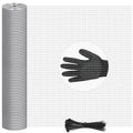 TNELTUEB 48in x 100ft Hardware Cloth Hot-Dip Galvanized Welded Wire Mesh - Heavy Duty 3/4inch 23 Gauge Chicken Wire Fencing for Garden, Chicken Coop, Rabbit Cage, Rodent & Predator Protection - size: 48in x 100ft