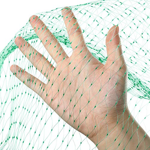 Boao Bird Netting for Garden Protect Fruit Vegetables Trees 13 x 32.8 ft Netting with Cable Tie and U Shaped Garden Peg Against Deer Squirrels Animals