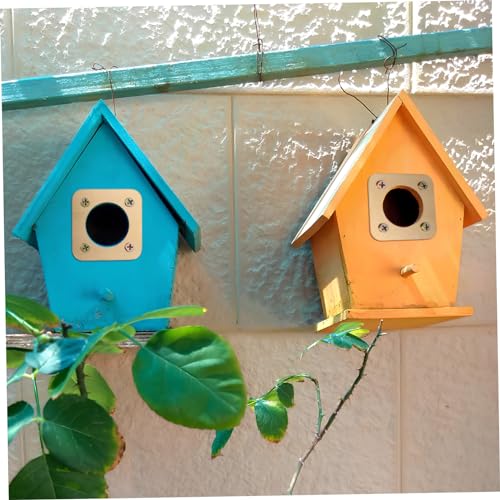 VANZACK 8pcs House Metal Guards Birdhouse Hole Protector Birdhouse Predator Guards for Outdoor