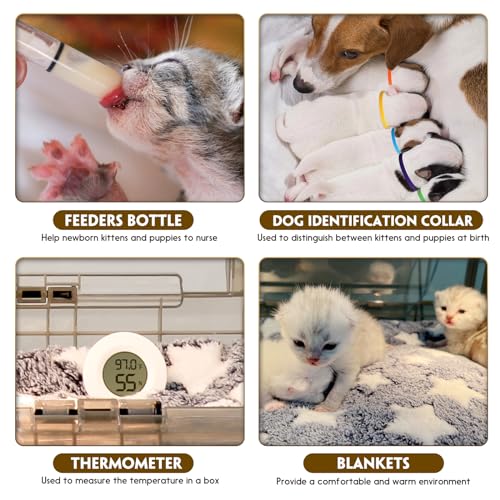 Puppy Incubator with Heating - Incubator for Puppies,Fan Ventilation Circulation Design,for Newborn Puppies and Kittens,Small Mammal (55L) - size: 55L