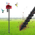 Bird House Pole, 73" Adjustable Bird Feeder Pole with Stand Stake, Heavy Duty 1.2 Inch Diameter Rustproof Design for Birdhouse Mounting, Weather Station, Outdoor, Yard, Garden - size: 75 Inches