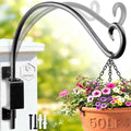 Lifyzoon Swivel Bird Feeder Hanger: 180° Heavy Duty Outdoor Hook Basket | 50 lb Capacity, 180° Smooth Swivel for Bird Viewing, Rust-proof Coating, Outdoor Garden Display, Hardware Included - size: 12 Inch