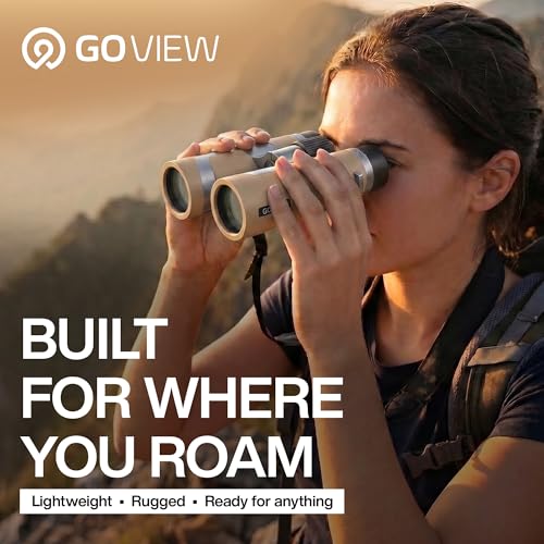 ZOOMR 10x34 Binoculars for Adults, BAK4 Prism - Light Brown - color: Light Brown