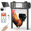 Automatic Chicken Coop Door, Smart TUYA APP Controlled, WiFi Enabled, Door Status Detection, Solar Powered, Anti Pinch, Auto Chicken Door with Timer & Light Sensor, LCD Display, 5 Modes