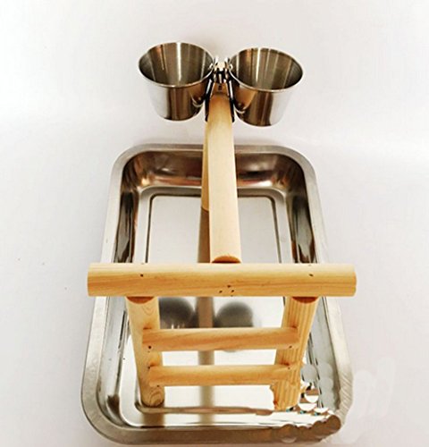 Stainless Steel Parrot Parakeet Cockatiel Food Water Bowl Pet Bird Cage Hanging Hook Feeding Double Cups Bowl Clip Stand Perch Birdcage Stand Accessories