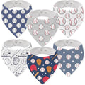 Baby Organic Cotton Teething Cloth Newborn Baby Burp Cloth Bandana Drool Cloth for Drooling Cotton Baby Gifts - color: Baseball