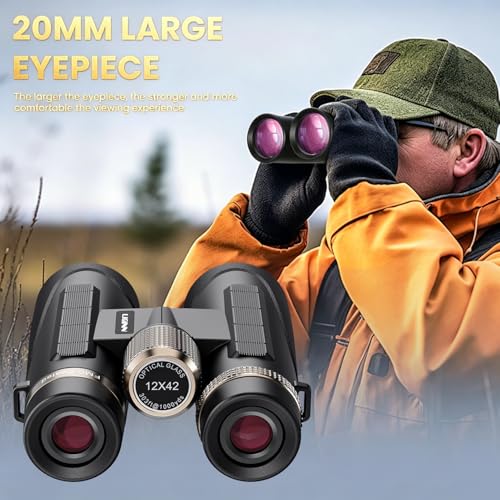 12x42 UHD High Powered Binoculars for Adults (12X42)