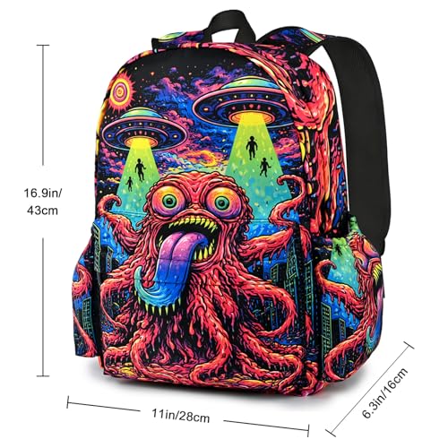 Ocean Animal Kids Backpack School Backpack Teens Bookbag for Girls Boys Hiking Camping Travel Sports - color: Ocean