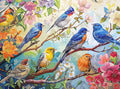 Cross & Glory | 1000 Piece Jigsaw Puzzles for Adults | Birdsong in Bloom | Audubon Birds | 2mm Thick Pieces | Bonus Reference Poster | Satin Finish | Ages 14+ - color: Birdsong in Bloom