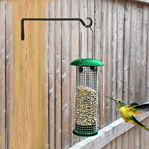 16inch 2 Pack Plant Hanger, Sturdy Hanging Plant Hangers Outdoor, Bird Feeder Hanger for Bird, Plant Hangers for Planters, Lanterns, Wind Chimes Indoor Outdoor, Upgrade Black - size: 16in-2-Black
