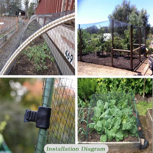 Junflying Bird Netting 15x20 Ft, 1/2" Mesh Heavy Duty Garden Netting | Extra Strong Woven Mesh Netting to Protect Blueberry Bushes, Fruit Trees, Vegetables From Birds, Deer, Squirrels, Poultry. - size: 15X20 FT