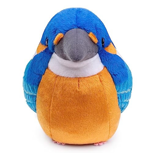 Kingfisher Plush Toy - Realistic Kingfisher Stuffed Animals 10inch, Cute Little Bird Raven Plush as Gift for Your Friends - style: Kingfisher