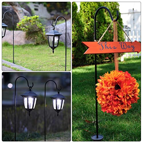 BESPORTBLE 24Inch Shepherd Hooks: 4 Pack Garden Bird Feeder Stand Heavy Duty Shepards for Lanterns Planting Hanger Weddings Decor
