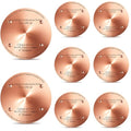 8 Pcs 4" Bird Bath Copper Disc, 0.6mm Thick | For Outdoor Birdbath Bowls Cleaner, Chemical-free Purification, Reinforced with 4 Point Support, Helps Prevent Algae - style: Classic
