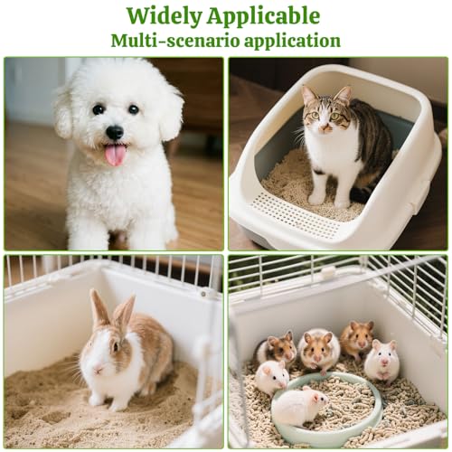2 Packs Litter Scoop Stainless Steel Mesh Poop Scooper,Metal Litter Box Pooper Scoop Shovel with 2.0mm & 3.8mm Mesh for Dog,Cat,Rabbit,Hamster, Reptile, Sand and Litter Poop Sifter