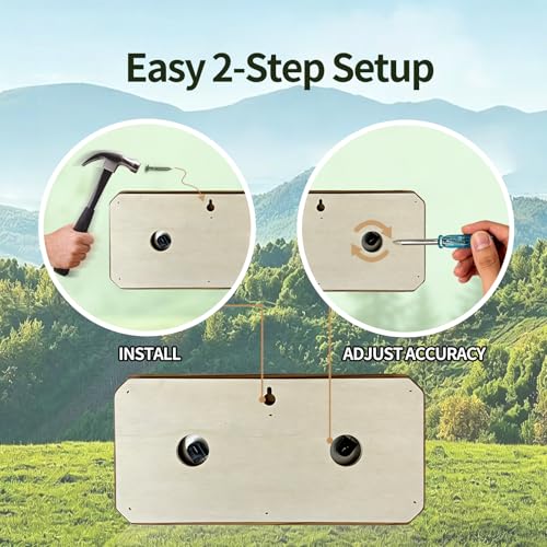 2-in-1 Sauna Thermometer Hygrometer, Finnish Pine | Color Coded Comfort Dial, Solid Wood Craft, °F/°C Dual Scale, Battery-Free Wall Mount, Fits Steam & Home Sauna