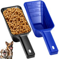 2 Cup Dog Food Scoop(2 Pack), Plastic Pet Food Scoop with Measuring Lines for Accurate Pet Food Portions,Dishwasher Safe (Black and Blue) - color: Black and Blue