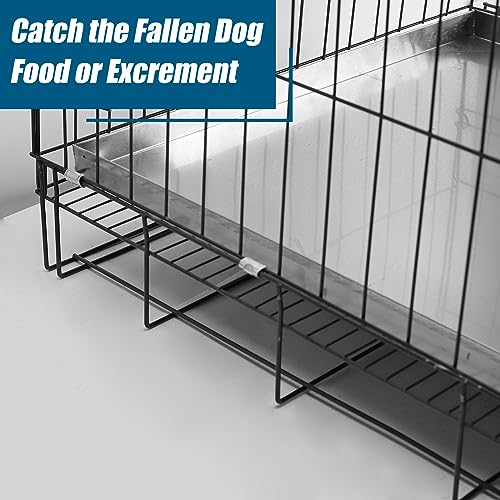 Confote Stainless Steel Replacement Tray for Dog Crate, 23.6"x17.6" Pet Cage Floor Pan Chew-Proof & Crack-Proof - size: 23.6"L x 17.6"W x 1.5"H