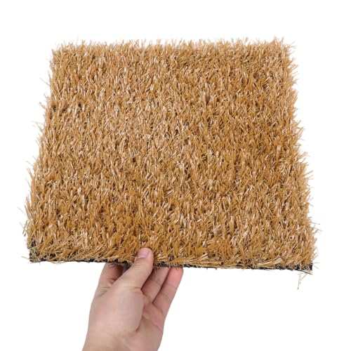 DECHOUS Chicken Nesting Box Pads 6 Pack Washable Reusable Artificial Grass Nesting Mats for Chickens 12.00 X 11.81 X 0.98In Nest Pads for Chicken Nesting Boxes Coop Bedding