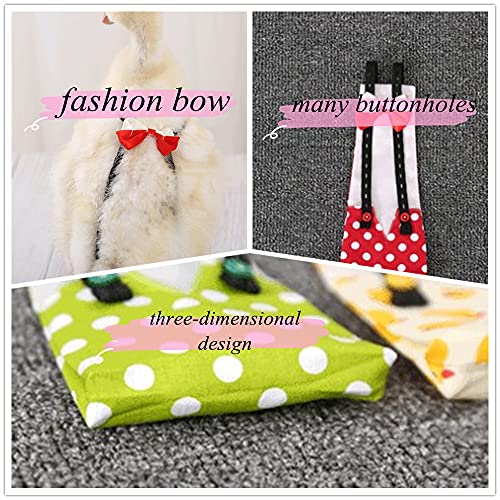 Chicken Duck Goose Diaper Washable Pet Bow Tie Diapers for Hens Roosters Poultry 1 Pack (M, Green) - color: Green, size: M