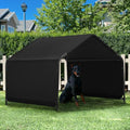 Dog Shade Shelter Outdoor 4'x4'x3' Tent for Large Medium Dogs, Outside Sun Rain Canopy Pet House for Cats Pigs Livestock with Waterproof Roof Ground Nails,Black | Outside Pet Canopy House for Livestock Pigs Cats with Waterproof Roof Ground Nails, Black -