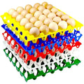 15-Pack Reusable Plastic Egg Tray Egg Crates 30-Egg Flats for Home Chicken Farmers, Stackable Egg Cartons Hold Multiple Eggs, Great for Storing, Sorting, and Shipping Eggs, Durable and Reusable