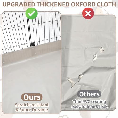 Guinea Pig Cage Liner, 36"x24" Waterproof Bottom Tarp | Fits Midwest & DIY Enclosures, Washable 600D Oxford Fabric, 4" Raised Sides, Base for Rabbits, Small Animals - size: C&C 2x3(24x36 inches)