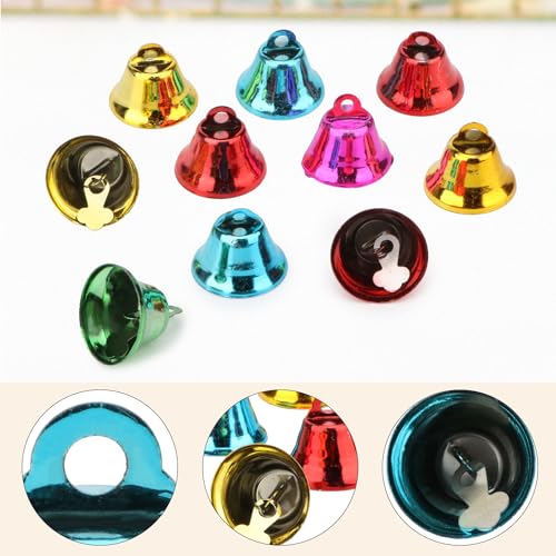 Hypeety Colorful Bird Bell Toys Parakeet Cage Hanging Chew Bells for Parrot | Bright colorful bells, chewable, safe materials, fits most cages, DIY Bells, reduces boredom, for small parakeets, 10 bells - color: 10pcs Bells