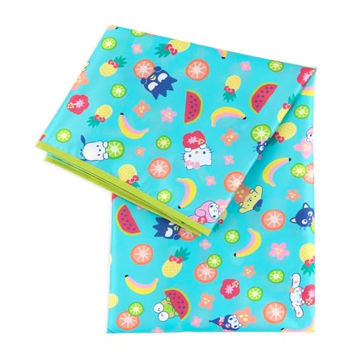 Bumkins Baby Splat Mat for Under High Chair, Babies Toddlers Eating Mess Mat, Waterproof Reusable Cloth for Arts and Crafts, Playtime for Kids, Floors or Tables, Fabric 42inx42in, Sanrio Hello Kitty - color: D4 Hello Kitty & Friends