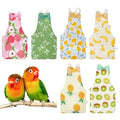 6 Pcs Bird Diapers, Parrot Diaper Reusable with Waterproof Lining | Washable for Cockatiel Budgie Lovebird Parakeet Canary, 4.72x2.64 Inches (Colorful)