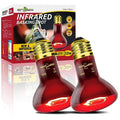 REPTI ZOO Reptile 50W Infrared Heat Lamp Bulb,2 Pack Infrared Basking Spot Light for Reptiles & Amphibian,Bearded Dragon,Leopard Gecko,Turtle,Lizard,Chickens | Pet Brooders Night Heat Lamp - style: 50W/Infrared Lamp