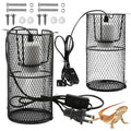 kathson 2 Pcs Reptile Heat Lamp Guard,Reptile Anti-Scald Mesh Cage Guard Lampshade,150W Ceramic Heat Emitter Heat Lamp Shade Fixture for Snake Lizard Turtle Frog,Without Bulb - size: 2 PCS | Reptile Heat Lamp Guard