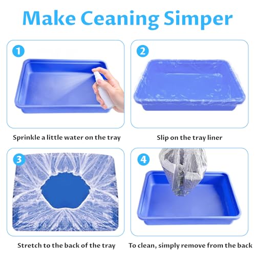 Disposable Small Animal Cage Liners, Plastic Liners Can Cover 37x19, 34x22 30x20 Inches, Suitable For Rabbits, Birds, Guinea Pigs, Chinchillas(50)