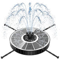 Yzert Solar Fountain, 3-Level Adjustable Water Height, 3.5W Glass Powerful Outdoor Fountain Pump with Rotating Rods & 7 Nozzles for Bird Bath, Garden, Pond, Patio, Flower Pot (2026 Model,White) - color: White