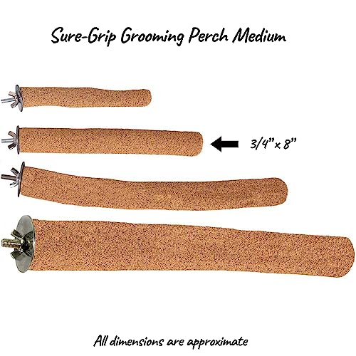 Super Bird Creations Sure-Grip Grooming Perch, Medium