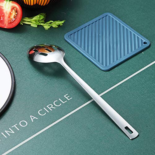 Berglander Stainless Steel Slotted and Basting Spoon, Heat Resistant, Non-Stick, Dishwasher Safe, Easy to Clean - size: D. Slotted Spoon
