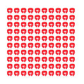 Omabeta Pigeons Foot Ring, Durable Plastic Easy-to-Install Compact Design, Identification Leg Rings, for Pigeon Identification, Red, 8mm, 100 Pieces - color: Red