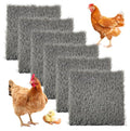 6 Pcs Chickens Nesting Box Pads -12×12",Washable Chickens Nesting Pads Artificial Grass Rug Reusable Hens Nest Boxes Pad Chicken Coop Bedding for Laying Eggs (Grey) - color: 【Grey】