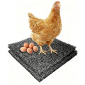 Nesting Pads for Chicken Coop, 12 x 12 inch Plastic Chicken Nesting Boxes Pads Coop Accessories for Chicken Hen Box Laying Eggs, Gray (2)