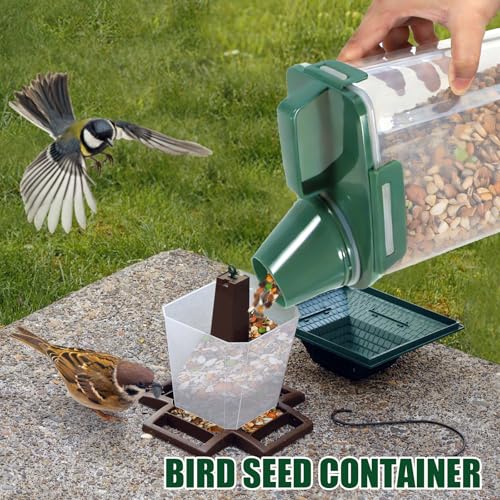 3 Lbs Pet Dog Food Storage Container for Bird Seed Rice Flour - Pine Green | Cat Food Containers with Collapsible Bowl for Travel Airtight 5 Lbs Rice Cereal Oatmeal Holder with Pour Spout Measuring Cup - color: Pine Green-3L