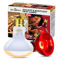 REPTI ZOO 100W Reptile Heat Lamp Bulbs Combo, Upgraded 2 Pack Day & Night Basking Spot Light, UVA Daylight Heating Lamp & Infrared Heat Lamp for Reptiles & Amphibians - style: Style 2