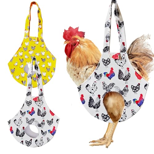 2 Pack Chicken Holder Bag, Chicken Sling Carrier with Handle | Portable Sling Carry Bag Catching Hand Bag for Hen Rooster Poultry Chicken Transport Traveling Driving Farm Use